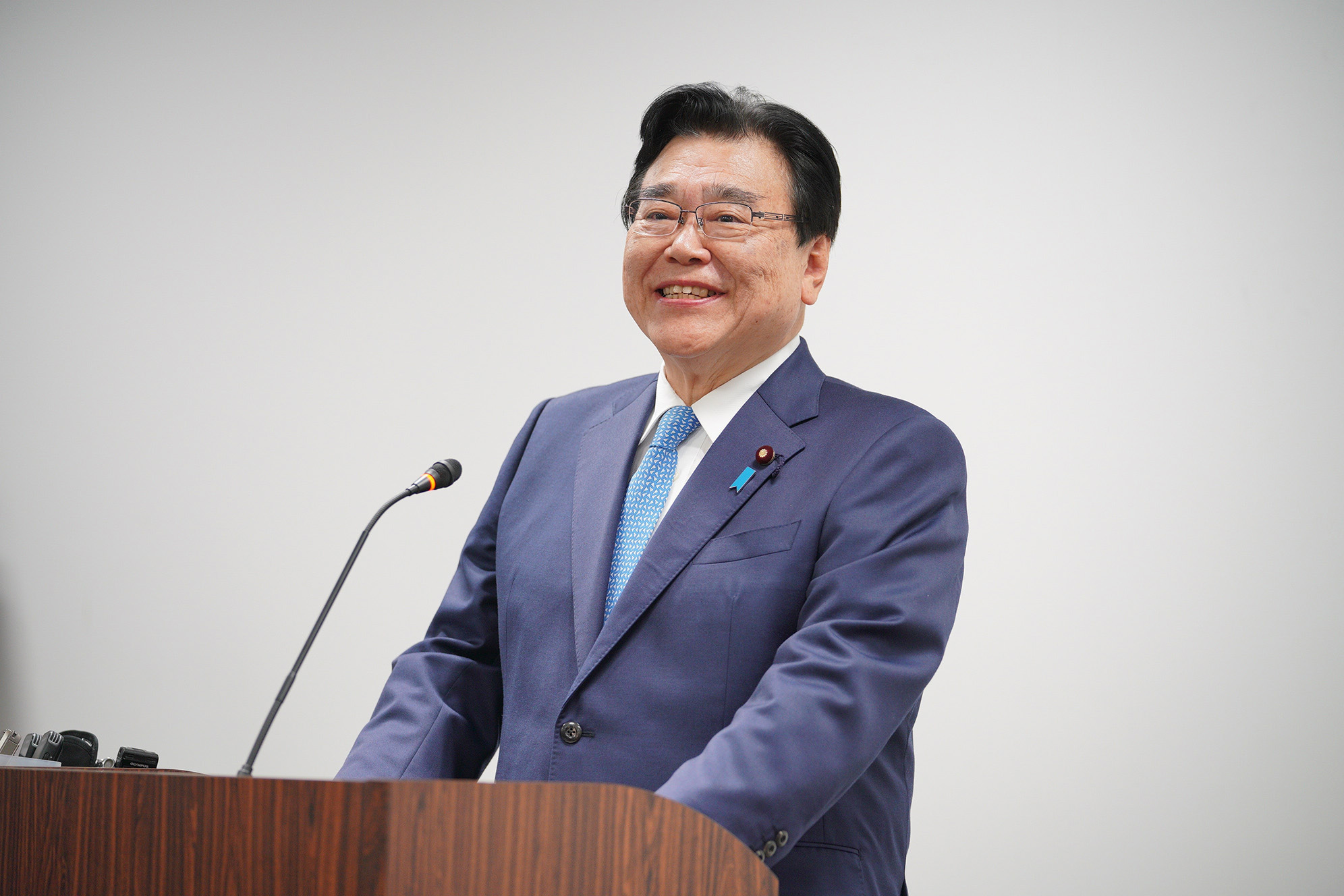 写真：発言する後藤大臣