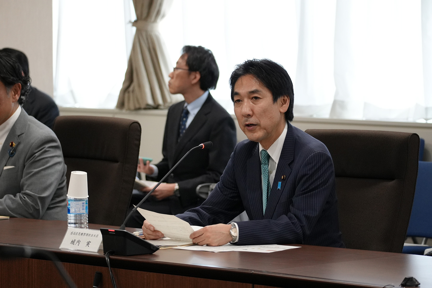 写真：第20回「新型インフルエンザ等対策推進会議」の様子1