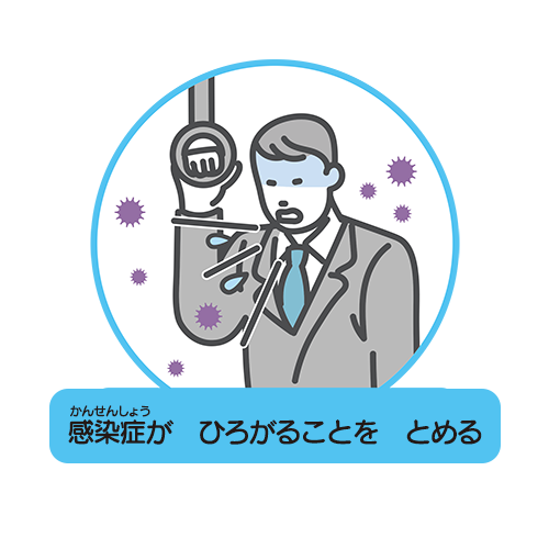 感染経路を断つイラスト