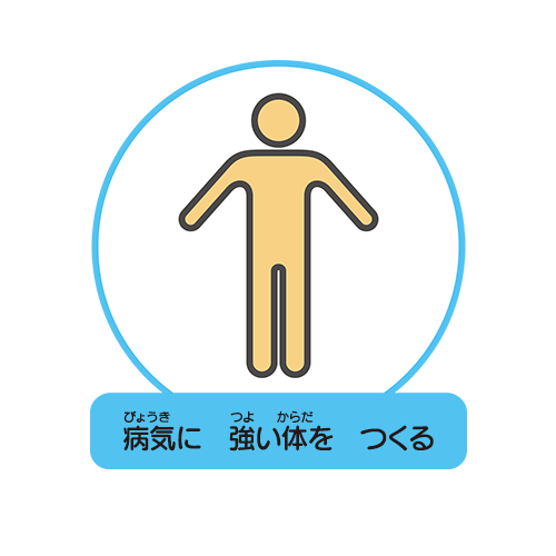 体を守る力を高めるイラスト